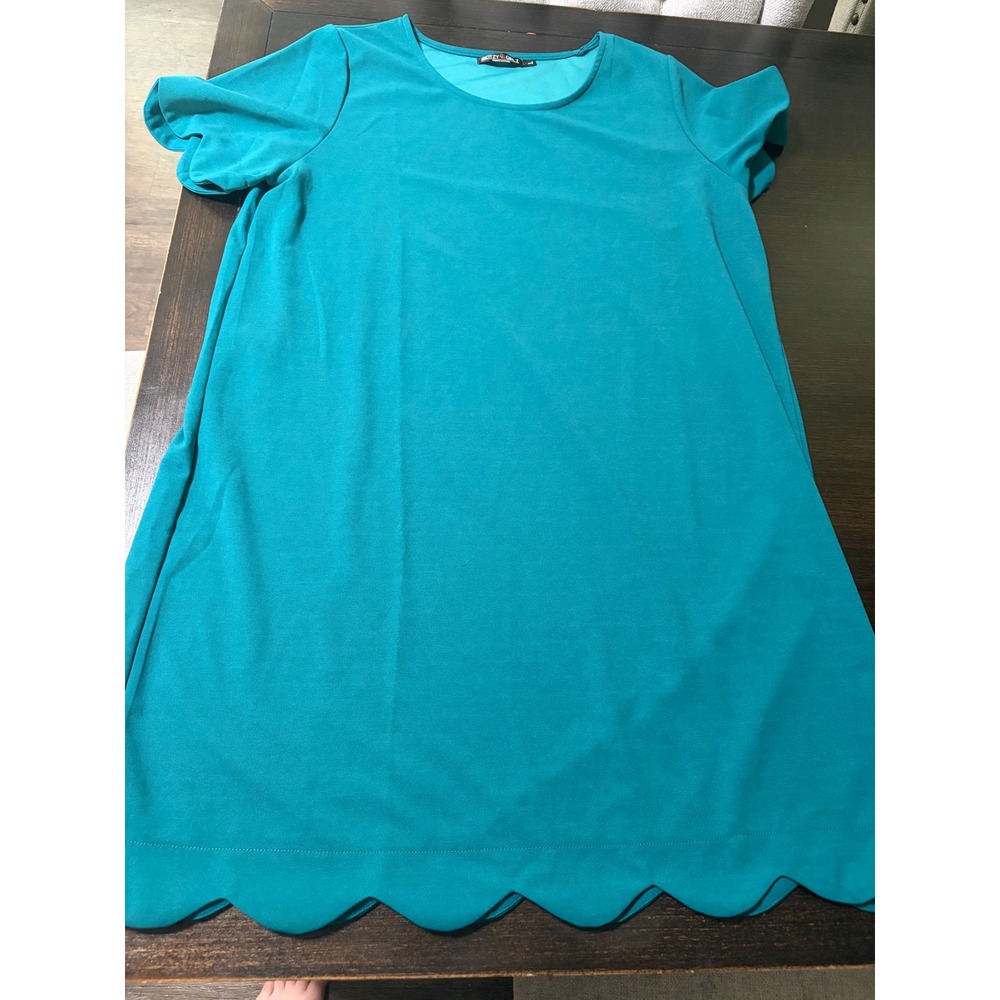 Glitz Girls Blue Scalloped Dress (Large)
